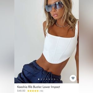 Princess Polly Ribbed Bustier top